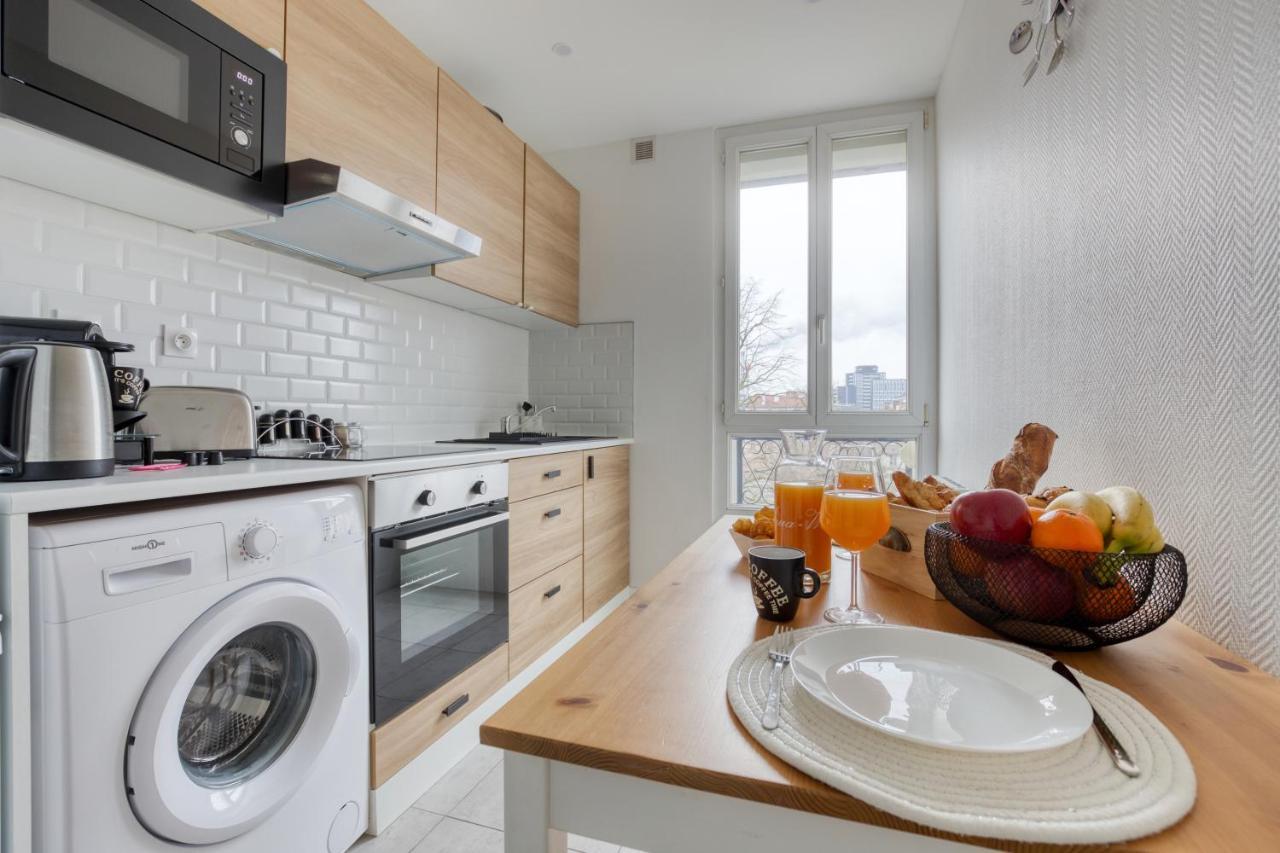 Metro 7 - Gare C - Parking Private- Easy Check-In Apartman Ivry-sur-Seine Kültér fotó
